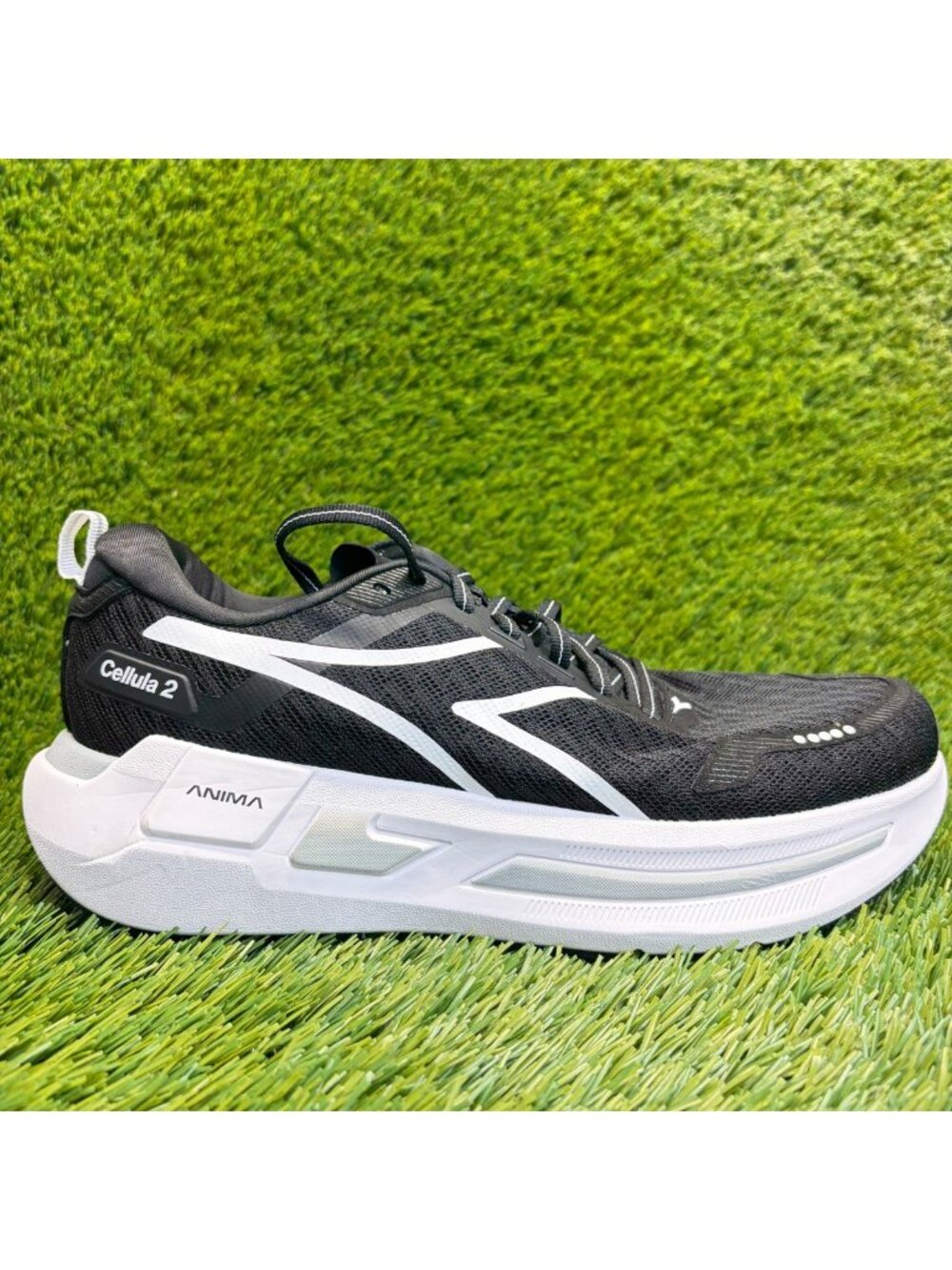 Diadora Cellula 2 Womens Size 9.5 Black White Athletic Running Shoes Sneakers